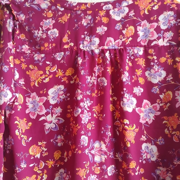 Cooper and Ella Floral Boho Peasant Blouse Size Medium - Picture 10 of 15